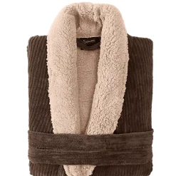 Sensei Maison Peignoir polaire mixte côtelé ultra chaud Noisette XL NOTTING HILL