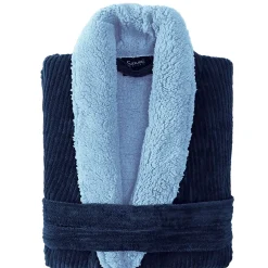 Sensei Maison Peignoir polaire mixte côtelé ultra chaud Denim S NOTTING HILL* Peignoir De Bain