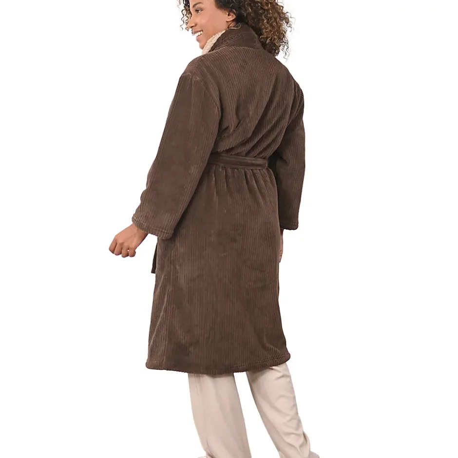 Sensei Maison Peignoir polaire mixte côtelé ultra chaud Denim S NOTTING HILL* Peignoir De Bain