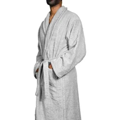 Sensei Maison Peignoir éponge homme-femme col châle 400 g/m² Carbone XL STUDIO