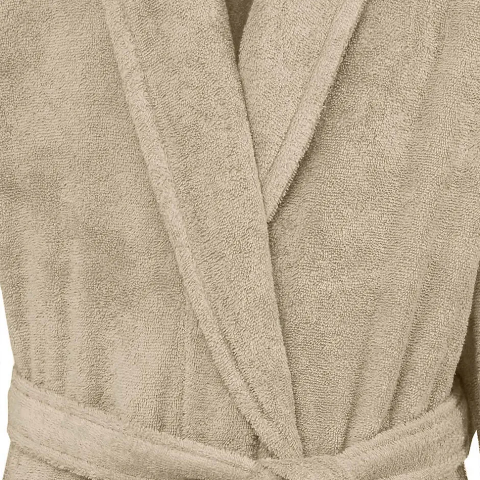 Sensei Maison Peignoir éponge homme-femme col châle 400 g/m² Sable L STUDIO