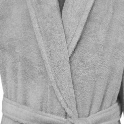 Sensei Maison Peignoir éponge homme-femme col châle 400 g/m² Gris Perle XL STUDIO