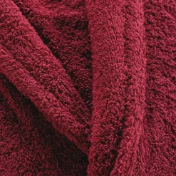 Douceur D'Intérieur Peignoir uni à col châle (Taille Unique - Rouge)
