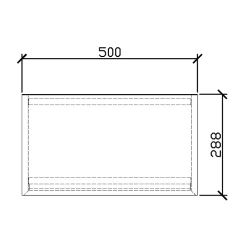 Bernstein Petit lave-mains en céramique sanitaire KW198 - 42x28x15cm - blanc brillant Sans bonde Pop Up