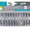 Pince à linge bi-matière MSV gris vendue par 12 pièces* Etendoir À Linge
