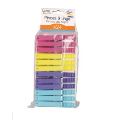 Urban Living Pinces à linge / Epingle en plastique x 24 pcs* Etendoir À Linge
