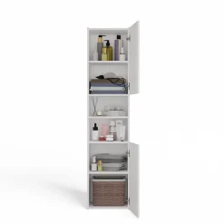 Topeshop PISA 40 - Colonne de salle de bain 30x40x170 - Meuble salle de bain - Rangement salle de bain - Colonne rangement
