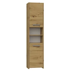 Autres PISA - Armoire colonne de salle de bains - 170x40x30cm - Meuble colonne de rangement salle de bain