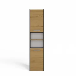 Topeshop PISA - Armoire de salle de bains style moderne -170x40x30cm - Meuble colonne de rangement SDB