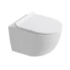Ceramica PixL WC suspendu en céramique sans bride Tornado Quiet et fixations invisibles + abattant frein de chute, blanc (CEPX010RTORPWM)