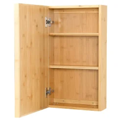 [En.Casa] Placard mural Ikorfat pour salle de bain porte avec miroir 61 x 35 x 14 cm en.casa* Meuble De Salle De Bains Faible Profondeur