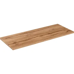 Stellameuble Plan 120cm WOTAN pour vasque à poser aspect Chêne* Plan De Travail Salle De Bains