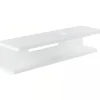 Sanindusa Plan de toilette à 2 niveaux pré-percé pour vasque à poser HI-dden 160 blanc* Plan Simple Vasque