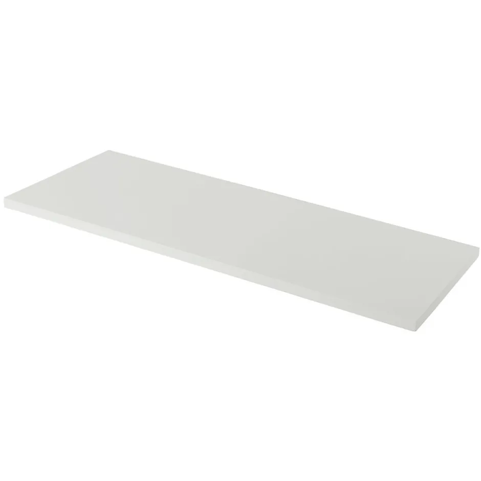 GoodHome Plan de toilette blanc mat L.120 x l.45 x ép.2,8 cm, Perma* Plan De Travail Buanderie|Plan De Travail Salle De Bains