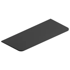 Plan de toilette en mélaminé noir mat Alba 119,5 cm* Plan De Travail Buanderie|Plan De Travail Salle De Bains