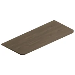 Plan de toilette en mélaminé décor noyer Alba 119,5 cm