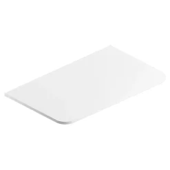 Plan de toilette en mélaminé blanc mat l.84,5 cm, Alba* Plan De Travail Buanderie|Plan De Travail Salle De Bains