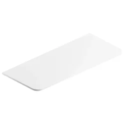 Plan de toilette en mélaminé blanc mat Alba 119,5 cm* Plan De Travail Salle De Bains|Plan De Travail Buanderie
