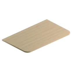 Plan de toilette en mélaminé décor bois naturel Alba 84,5 cm