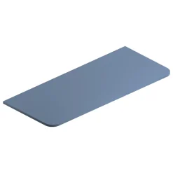Plan de toilette en mélaminé bleu mat Alba 119,5 cm
