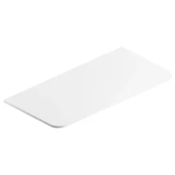 Plan de toilette en mélaminé blanc mat Alba 104,5 cm