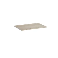 Plan de toilette faible profondeur effet chêne artisan L.60 x l.38 x ép.1,8 cm, Calao