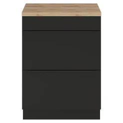 GoodHome Plan de toilette Hartland L. 60 cm chêne