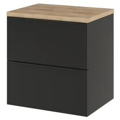 GoodHome Plan de toilette Hartland L. 60 cm chêne