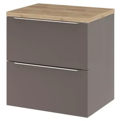 GoodHome Plan de toilette Hartland L. 60 cm chêne