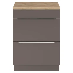 GoodHome Plan de toilette Hartland L. 60 cm chêne