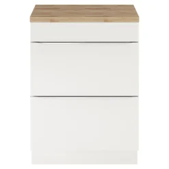 GoodHome Plan de toilette Hartland L. 60 cm chêne