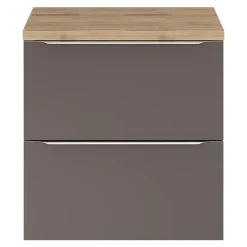 GoodHome Plan de toilette Hartland L. 60 cm chêne