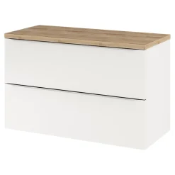 GoodHome Plan de toilette Hartland L. 100 cm chêne* Plan De Travail Buanderie|Plan De Travail Salle De Bains