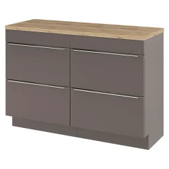 GoodHome Plan de toilette Hartland L. 120 cm chêne* Plan De Travail Buanderie|Plan De Travail Salle De Bains
