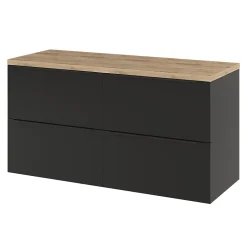 GoodHome Plan de toilette Hartland L. 120 cm chêne* Plan De Travail Buanderie|Plan De Travail Salle De Bains