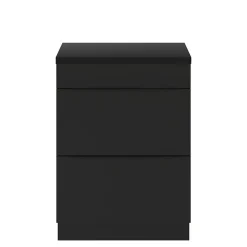 GoodHome Plan de toilette L.60,5 x l.45,5 cm, noir mat, Cadelia
