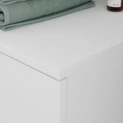 GoodHome Plan de toilette L.100 x l.45 x ép.18 cm blanc mat Kentia* Plan De Travail Buanderie|Plan De Travail Salle De Bains