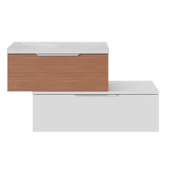 GoodHome Plan de toilette L.100 x l.45 x ép.18 cm blanc mat Kentia* Plan De Travail Buanderie|Plan De Travail Salle De Bains