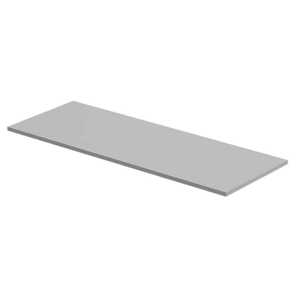 GoodHome Plan de toilette L.120 x l.45 x ép.18 cm blanc mat Kentia