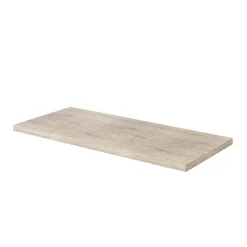GoodHome Plan de toilette L.100 x l.45 x ép.2 cm, effet travertin, Cadélia