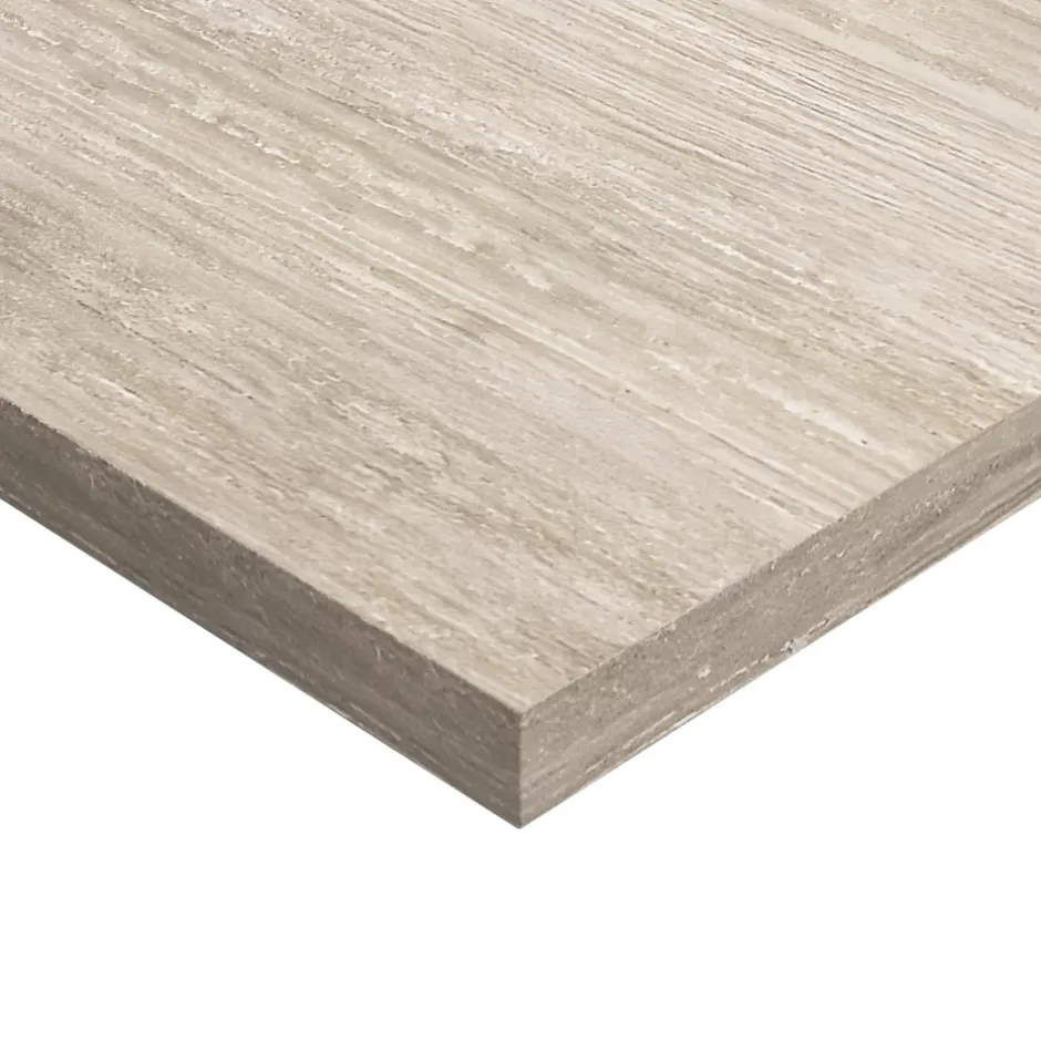 GoodHome Plan de toilette L.100 x l.45 x ép.2 cm, effet travertin, Cadélia
