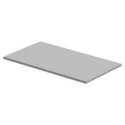GoodHome Plan de toilette L.80 x l.45 x ép.1,8 cm, blanc mat, Kentia* Plan De Travail Buanderie|Plan De Travail Salle De Bains