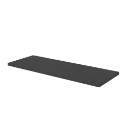 GoodHome Plan de toilette L.120 x l.45 x ép.2 cm effet pierre noire Cadélia