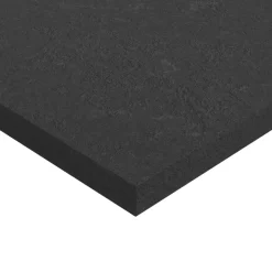 GoodHome Plan de toilette L.120 x l.45 x ép.2 cm effet pierre noire Cadélia