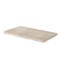 GoodHome Plan de toilette L.80 x l.45 x ép.2 cm, effet travertin, Cadélia