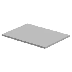 GoodHome Plan de toilette L.60 x l.45 x ép.1,8 cm, blanc mat, Kentia