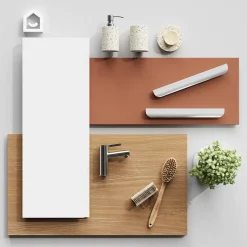 GoodHome Plan de toilette L.80 x l.45 x ép.18 cm effet chêne Kentia