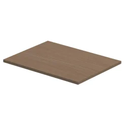 GoodHome Plan de toilette L.60 x l.45 x ép.1,8 cm, effet chêne, Kentia