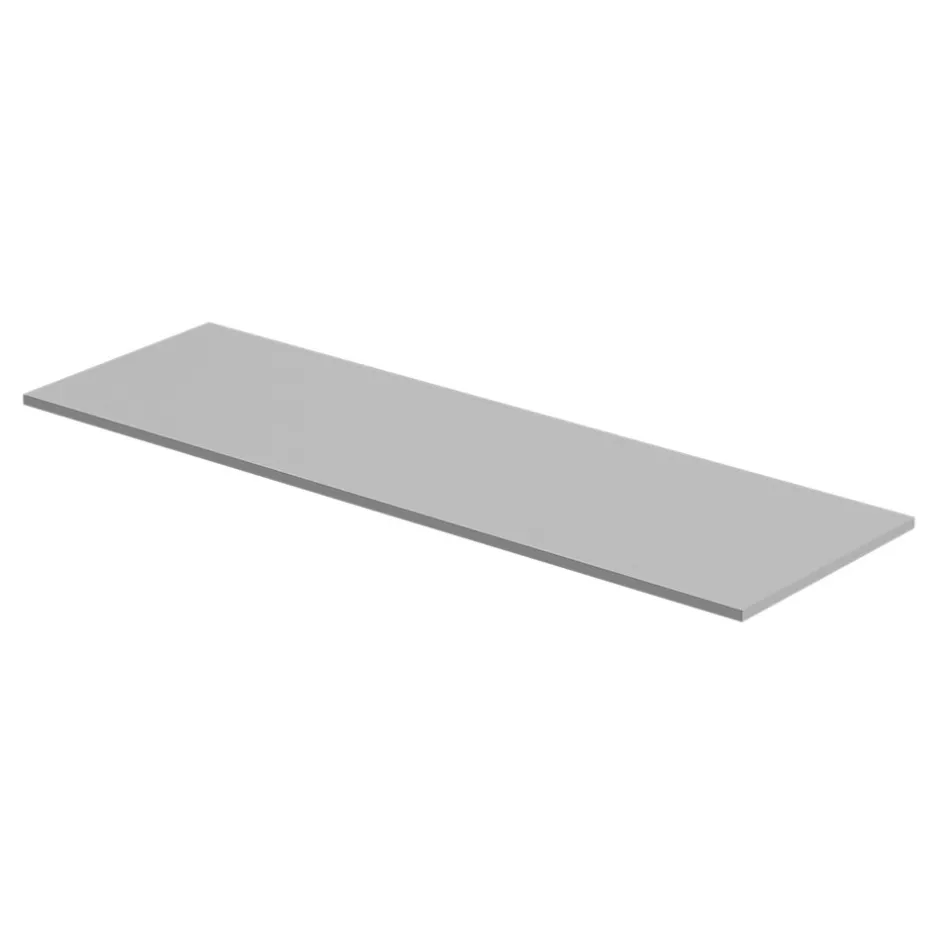 GoodHome Plan de toilette L.140 x l.45 x ép.1,8 cm blanc mat Kentia