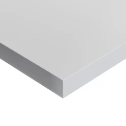 GoodHome Plan de toilette L.140 x l.45 x ép.1,8 cm blanc mat Kentia
